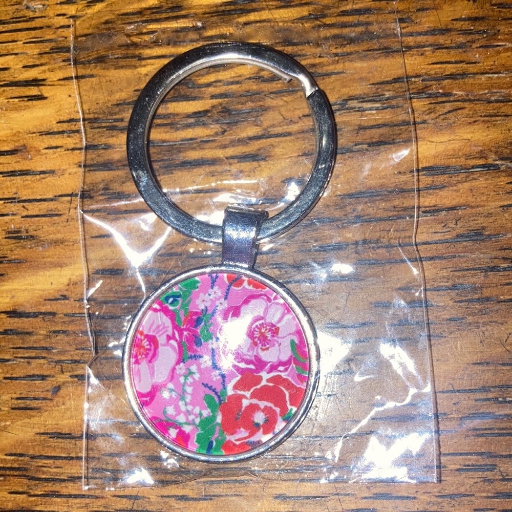 Lilly Pulitzer Inspired Keychain